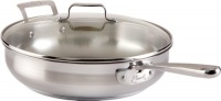 Emeril by All-Clad E8848264 Restaurant Chef's Stainless Steel Dishwasher Safe 5-Quart Saute/Fry Pan with Lid Cookware, Silver Emeril by All-Clad E8848264 Restaurant Chef's Stainless Steel Dishwasher Safe 5-Quart Saute/Fry Pan with Lid Cookware, Silver