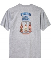The only accessory you need to go with this t-shirt from Tommy Bahama? An ice cold beer. The only accessory you need to go with this t-shirt from Tommy Bahama? An ice cold beer.