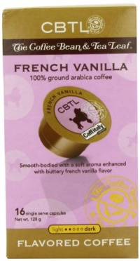 CBTL French Vanilla Coffee Capsules By The Coffee Bean & Tea Leaf, 16-Count Box CBTL French Vanilla Coffee Capsules By The Coffee Bean & Tea Leaf, 16-Count Box