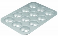 Chicago Metallic Commercial II Traditional Uncoated 12-Cup Muffin Pan Chicago Metallic Commercial II Traditional Uncoated 12-Cup Muffin Pan
