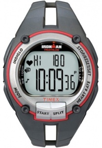 Timex Ironman Men's Road Trainer Heart Rate Monitor Watch, Grey/Red, Full Size Timex Ironman Men's Road Trainer Heart Rate Monitor Watch, Grey/Red, Full Size