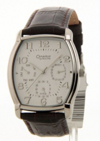 Caravelle by Bulova Men's 43C31 Leather Strap White Dial Watch Caravelle by Bulova Men's 43C31 Leather Strap White Dial Watch