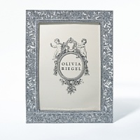 Estate jewelry inspired frame with dozens of hand-set diamond Swarovski crystals.