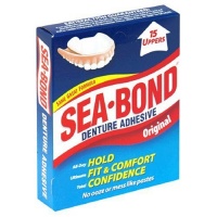 Sea Bond Denture Adhesive, Original, 15 uppers per Pack, (Case of 6) Sea Bond Denture Adhesive, Original, 15 uppers per Pack, (Case of 6)