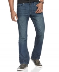 Go to the dark side. The wash on these jeans from Marc Ecko Cut & Sew add a modern look to your denim style. Go to the dark side. The wash on these jeans from Marc Ecko Cut & Sew add a modern look to your denim style.