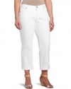 James Jeans Women's Plus-Size Neo Beau Z Jean, Neo White Pearl, 20W