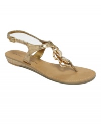 Inspired by Roman footwear, these Marc Fisher sandals take ancient beauty to the next level, complete with rhinestone-filled chains and metallic leather straps. Available exclusively at Macy's. Inspired by Roman footwear, these Marc Fisher sandals take ancient beauty to the next level, complete with rhinestone-filled chains and metallic leather straps. Available exclusively at Macy's.