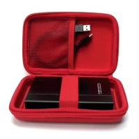 Drive Logic DL-64 Portable EVA Hard Drive Carrying Case Pouch Red Drive Logic DL-64 Portable EVA Hard Drive Carrying Case Pouch Red