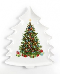 Martha Stewart Collection Dinnerware, Holiday Garden Tree Platter Martha Stewart Collection Dinnerware, Holiday Garden Tree Platter