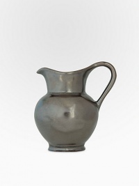 A charming breakfast companion, handcrafted in pewter with classic lines and color that matches any decor. Pewter 4½H X 4 diam. Dishwasher safe Imported A charming breakfast companion, handcrafted in pewter with classic lines and color that matches any decor. Pewter 4½H X 4 diam. Dishwasher safe Imported