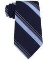 Step in with stripes, and confidence, in this bold tie from DKNY.