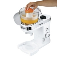 Transform your Cuisinart stand mixer into a countertop citrus juicer. This attachment quickly extracts nutrient-rich juice from grapefruits, oranges, lemons and limes. Sip it fresh or blend it into recipes, shakes and cocktails. Manufacturer's limited 3-year warranty. Transform your Cuisinart stand mixer into a countertop citrus juicer. This attachment quickly extracts nutrient-rich juice from grapefruits, oranges, lemons and limes. Sip it fresh or blend it into recipes, shakes and cocktails. Manufacturer's limited 3-year warranty.
