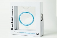 Hook-Links Magnetic Connection Bracelet- Medium Blue Hook-Links Magnetic Connection Bracelet- Medium Blue