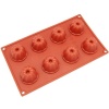 Freshware 8-Cavity Mini Bundt and Coffe Cake Silicone Mold and Baking Pan