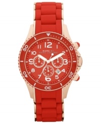 A winning blend of hues create a vibrant and stylish watch, by Marc by Marc Jacobs. A winning blend of hues create a vibrant and stylish watch, by Marc by Marc Jacobs.