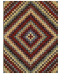 A mosaic of brilliant color, the Orbetello area rug from Shaw Living evokes a certain timelessness in its vibrant colorway and carefully woven patternwork. Woven in the USA of ultra-durable and supremely soft EverTouch® nylon. A mosaic of brilliant color, the Orbetello area rug from Shaw Living evokes a certain timelessness in its vibrant colorway and carefully woven patternwork. Woven in the USA of ultra-durable and supremely soft EverTouch® nylon.