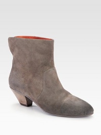 A western-inspired casual favorite, impeccably crafted of rich suede with a stacked heel. Stacked heel, 2¼ (60mm)Suede upperPull-on styleLeather lining and solePadded insoleImported