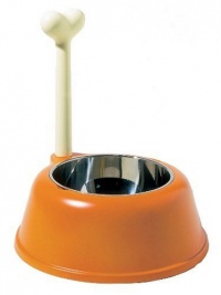 A di Alessi Lupita Dog Bowl, Orange A di Alessi Lupita Dog Bowl, Orange