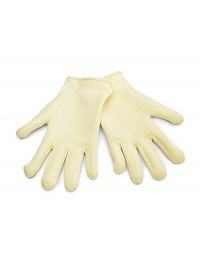 Wrap your hand in nourishing moisturizers and antioxidants for the ultimate at home spa treat. The gloves use a revolutionary gel technology that forms a contouring moisture wrap around hands. The gloves blend mineral, antioxidants, vitamins and essential oils including avocado, grape seed, jojoba and olive oil, vitamin E and green tea. The powerful blend of essential oils, antioxidants and vitamins work as a triple treatment to keep hands youthful, toned and velvety soft. Wrap your hand in nourishing moisturizers and antioxidants for the ultimate at home spa treat. The gloves use a revolutionary gel technology that forms a contouring moisture wrap around hands. The gloves blend mineral, antioxidants, vitamins and essential oils including avocado, grape seed, jojoba and olive oil, vitamin E and green tea. The powerful blend of essential oils, antioxidants and vitamins work as a triple treatment to keep hands youthful, toned and velvety soft.