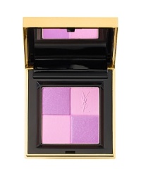 Dress cheeks in a sensual flush of color with this ultra-chic compact that seamlessly blends matte and iridescent textures to create a shimmery, lit-from-within look. Incredibly versatile, this blush colors, contours and highlights to create any effect-from natural to glamorous. The beautifully blendable formula contains self-adapting pigments that capture and transform light's intensity into a vibrant color source that complements any complexion. Remarkably silky texture blends beautifully for buildable, custom color. Dress cheeks in a sensual flush of color with this ultra-chic compact that seamlessly blends matte and iridescent textures to create a shimmery, lit-from-within look. Incredibly versatile, this blush colors, contours and highlights to create any effect-from natural to glamorous. The beautifully blendable formula contains self-adapting pigments that capture and transform light's intensity into a vibrant color source that complements any complexion. Remarkably silky texture blends beautifully for buildable, custom color.
