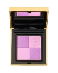 Dress cheeks in a sensual flush of color with this ultra-chic compact that seamlessly blends matte and iridescent textures to create a shimmery, lit-from-within look. Incredibly versatile, this blush colors, contours and highlights to create any effect-from natural to glamorous. The beautifully blendable formula contains self-adapting pigments that capture and transform light's intensity into a vibrant color source that complements any complexion. Remarkably silky texture blends beautifully for buildable, custom color.