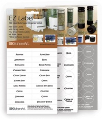 KitchenArt EZ Label, Round with White Text KitchenArt EZ Label, Round with White Text