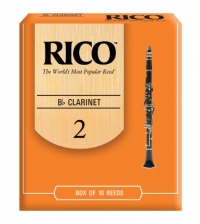 Rico Bb Clarinet Reeds, Strength 2.0, 10-pack