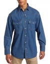 Key Industries Men's Long Sleeve Western Snap Denim Shirt