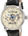 Stuhrling Original Women's 107EL.111531 Classic Oracle Stainless Steel Automatic Skeleton Black Watch