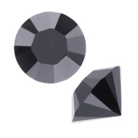 SWAROVSKI ELEMENTS Crystal Xilion Round Stone Chatons ss39/8.29mm Jet Hematite SWAROVSKI ELEMENTS Crystal Xilion Round Stone Chatons ss39/8.29mm Jet Hematite