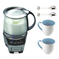 Capresso 206.05 FrothTEC Automatic Milk Frother + 2 Demi Spoons + 2 Stoneware Coffee Mugs Capresso 206.05 FrothTEC Automatic Milk Frother + 2 Demi Spoons + 2 Stoneware Coffee Mugs