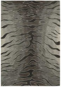 Nourison Rugs Contour Collection CON30 Silver Rectangle 8' x 10'6 Area Rug