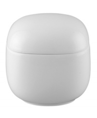 For diners who crave pure, modern design, Suomi White serveware is dreamy and graceful in bright white porcelain. With a soft, cylindrical silhouette and generous glaze, this covered sugar hosts sweeteners with artistic flair. For diners who crave pure, modern design, Suomi White serveware is dreamy and graceful in bright white porcelain. With a soft, cylindrical silhouette and generous glaze, this covered sugar hosts sweeteners with artistic flair.