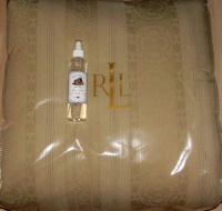 Bundle -- 2 Items -- Ralph Lauren Comforter King Marrakesh Jacquard Tan with One 8 Oz Bottle of L'essence De Provence Fresh Linen Spray Bundle -- 2 Items -- Ralph Lauren Comforter King Marrakesh Jacquard Tan with One 8 Oz Bottle of L'essence De Provence Fresh Linen Spray