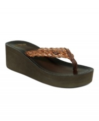 Unbelievably cute. Roxy's Mirage wedge thong sandals are ready to go, whether you're headed to the beach or running quick errands around town. Unbelievably cute. Roxy's Mirage wedge thong sandals are ready to go, whether you're headed to the beach or running quick errands around town.