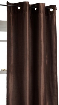 Regal Home Collections Ultimate 54-Inch by 84-Inch Decorative Grommet Interlined Faux Silk Panel, Brown Regal Home Collections Ultimate 54-Inch by 84-Inch Decorative Grommet Interlined Faux Silk Panel, Brown