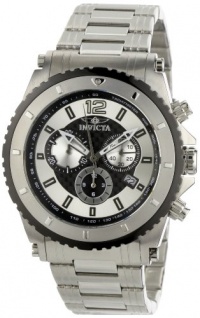 Invicta Men's 1008 II Chronograph Silver and Black Dial Stainless Steel Watch Invicta Men's 1008 II Chronograph Silver and Black Dial Stainless Steel Watch