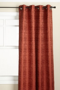 Regal Home Montclair 52-Inch by 84-Inch Grommet Textured Jacquard Window Panel, Brick Regal Home Montclair 52-Inch by 84-Inch Grommet Textured Jacquard Window Panel, Brick