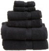 Superior 900 Gram Egyptian Cotton 6-Piece Towel Set, Black