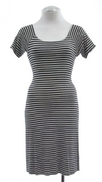 Bailey Black Striped 'Habibi' Short Sleeve Jersey Dress Small Bailey Black Striped 'Habibi' Short Sleeve Jersey Dress Small