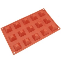 Freshware 15-Cavity Mini Pyramid Silicone Mold and Baking Pan Freshware 15-Cavity Mini Pyramid Silicone Mold and Baking Pan