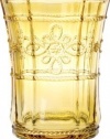 Colette Hand Pressed Glassware by Juliska- Amber