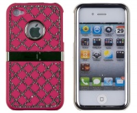 DandyCase Hot Pink Diamond Kickstand Case for Apple iPhone 4, 4S (AT&T, Verizon, Sprint) - Includes 24/7 Cases Microfiber Cleaning Cloth DandyCase Hot Pink Diamond Kickstand Case for Apple iPhone 4, 4S (AT&T, Verizon, Sprint) - Includes 24/7 Cases Microfiber Cleaning Cloth