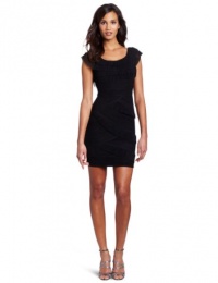 BCBGMAXAZRIA Women's Briana Mushroom Pleated Dress, Black, 4 BCBGMAXAZRIA Women's Briana Mushroom Pleated Dress, Black, 4