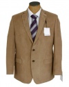 Calvin Klein Mens 2 Button Tan Micro Corduroy Slim Fit Sport Coat Jacket