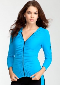 bebe Ruched Hoodie -Bebe Sport bebe Ruched Hoodie -Bebe Sport