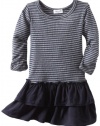 Splendid Littles Baby-girls Infant Mini Thermal Dress, Navy, 18-24 Months