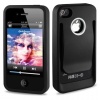 Reiko BPC-IPHONE4SBK Durable Belt Clip-Style Holster Case for iPhone 4/4S  - 1 Pack - Retail Packaging - Black