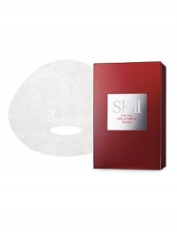 Relaxing full facial treatment mask provides intense hydration and revitalizes skin by providing a radiant youthful glow. A cotton mask soaks your skin with Pitera's fusion of vitamins, amino acids, minerals and organic acids, replacing dehydrated skin, and leaving it refreshed and cool. Boosts radiance and moisture levels and can be used as a natural compliment to other SK-II skincare products once or twice a week. Comes with 6 sheets. Relaxing full facial treatment mask provides intense hydration and revitalizes skin by providing a radiant youthful glow. A cotton mask soaks your skin with Pitera's fusion of vitamins, amino acids, minerals and organic acids, replacing dehydrated skin, and leaving it refreshed and cool. Boosts radiance and moisture levels and can be used as a natural compliment to other SK-II skincare products once or twice a week. Comes with 6 sheets.