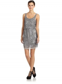 THE LOOKBeaded and sequin accents Round necklineSleevelessBlouson bodice Elastic waist THE FITAbout 33 from shoulder to hemTHE MATERIALPolyesterFully linedCARE & ORIGINHand wash ImportedModel shown is 5'10 (177cm) wearing US size Small. THE LOOKBeaded and sequin accents Round necklineSleevelessBlouson bodice Elastic waist THE FITAbout 33 from shoulder to hemTHE MATERIALPolyesterFully linedCARE & ORIGINHand wash ImportedModel shown is 5'10 (177cm) wearing US size Small.